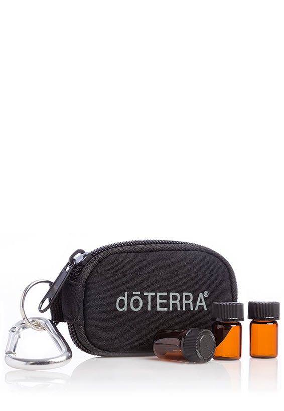 Black 8 Vial Key Chain